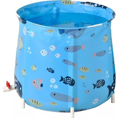 Portable Children Bath Tub Single-layer Folding Baby Bathtub Set For Household Foldable Bath Barrel For Soaking Swimming Pool