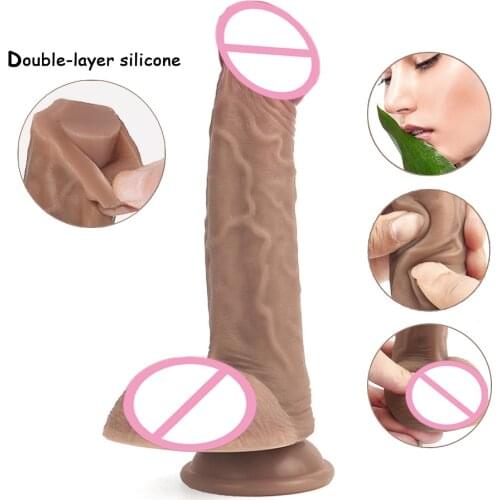 Silicone Dildo Realistic Penis with Suction Cup G Spot Vagina Stimulator Masturbation Lesbian Dildos for Anal Sex Toys Products