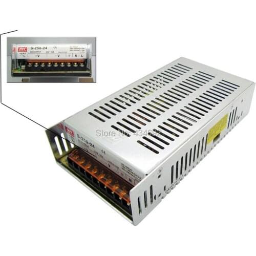 Universal AC DC Led Power Supply Input 100-120VAC/200-240VAC Output 24V DC 10A 240W Regulated Switching Power Supply Led Driver