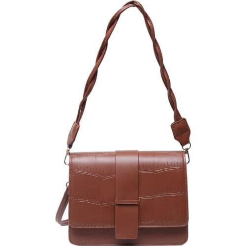 Womens Armpit Lipstick Crossbody Bags Fashion Shoulder Messenger Handbags Winter Versatile Double With Small Square Satchels