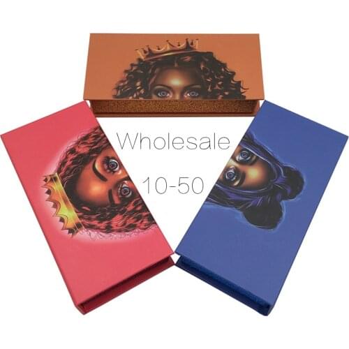 Wholesale Eyelash Packaging Box 10-50 Pcs Empty Lash Packaging With Tray Rectangle Case 25mm Mink Lashes Box Eyelashes Package