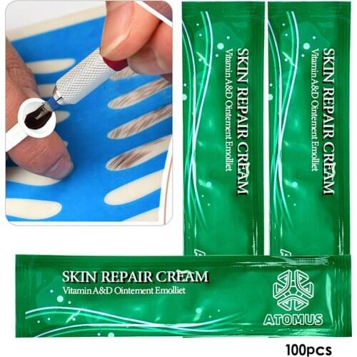 100-pack Tattoo Cream Aftercare Vitamin Repairing Cream Body Art Tattoo Enthusiast Scar Recovery Ointment