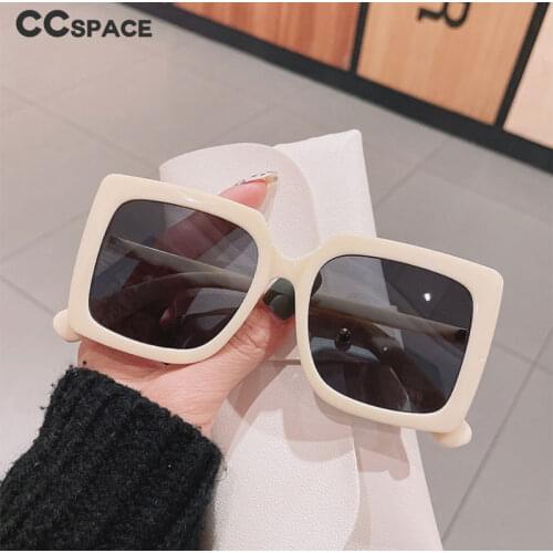 46886 Retro Oversized Square Sunglasses Fashion Men Women Shades UV400 Vintage Glasses
