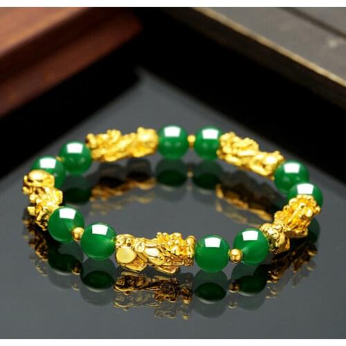 Pixiu Bracelet Chinese Good Lucky Charm Feng Shui Pi Yao Wealth Good Luck Bracelets Jewelry Lucky Bracelets Drop Shipping