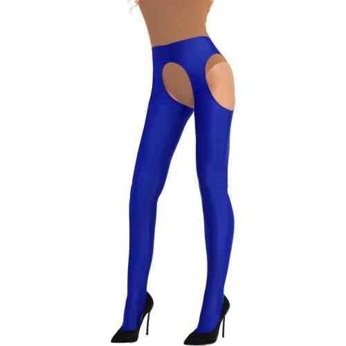 Women Erotic Pants Sexy Porno Lingerie Tights Bodystockings Stretchy Pantyhose Stockings Hollow Out Open Croch Pants Bottoms Sex