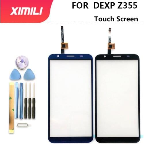 Tested Well Originaln 100% 5.5 Inch For DEXP Z355 Touch Screen Glass Lens Digitizer Glass Sensor Black Blue Color With Tape