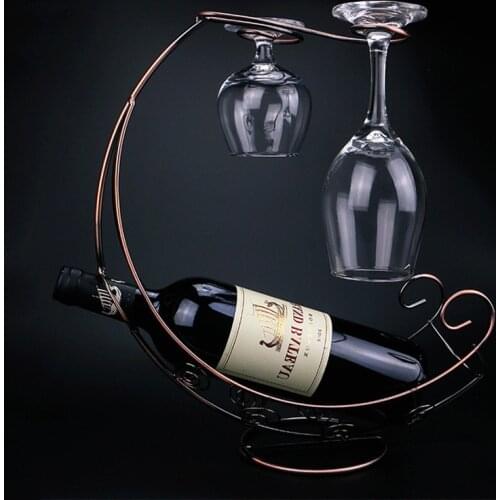 Creative Metal Wine Rack Wine Glass Holder Wine Glass Stand Grape Wine Bracket Wine Shelf Display Stand Bracket