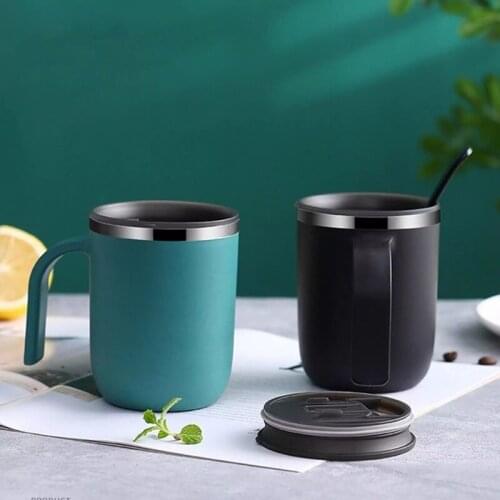 Stainless Steel Mug Simple Coffee Cup Insulated Large Capacity Milk Container Heat Insulated Environmental Friendly