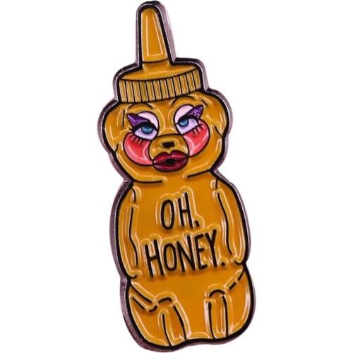 Honey Bear Container Brooch RuPaul Drag Race Inspired By Trixie Mattels Signature Catchphrase
