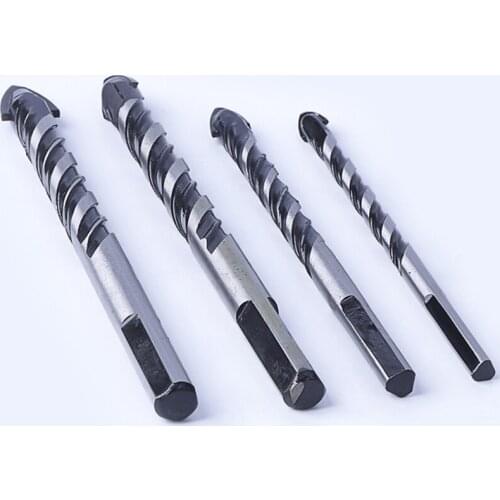 10Pcs Carbide Drill Bit Set for Ceramic Tile Concrete Glass Marble Wood Triangle Porcelain Metal Bits 3-12mm