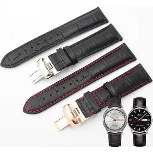 Applicable to meddo MIDO commander series M016.430 M021.431 leather strap 21MM High Quality Men Accessories Replacement belt