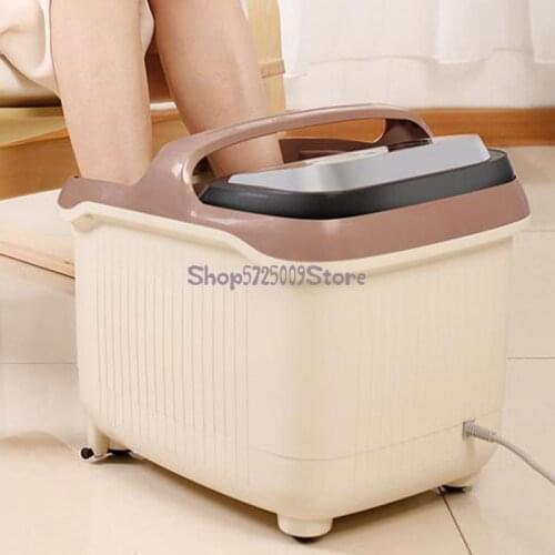 Full-automatic electric massage foot bath with constant temperature heating foot bath foot bath foot bath with household plug-in