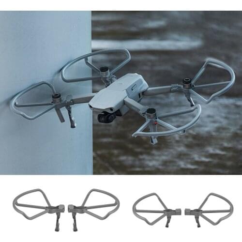Propellers Protector Landing Gear Propeller Guards with Heightening Landing Gears Shielding Ring for Mavic Air 2 Droen Accessory