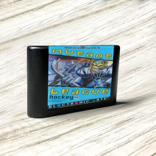 Mutant League Hockey - EUR Label Flashkit MD Electroless Gold PCB Card for Sega Genesis Megadrive Video Game Console