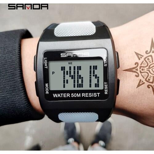 SANDA mens electronic watch sports student digital watch orologio uomo reloj hombre часы reloj relogio masculino watch relogio