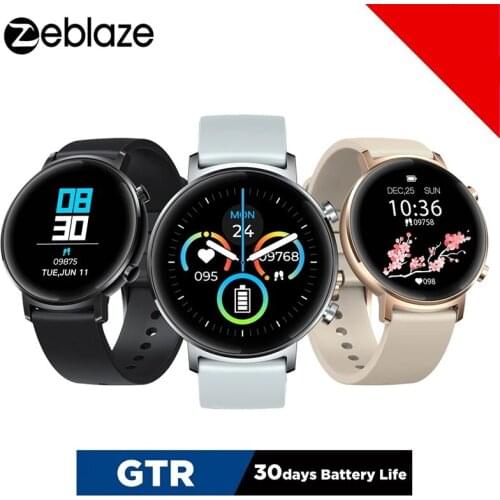 Zeblaze GTR Smart Watch Waterproof Heart Rate Monitoring Multi-sports Mode Femal/Male Sports Watch for IOS&Android