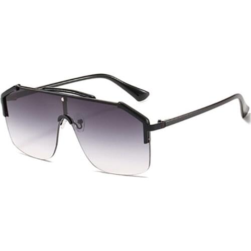 New one piece Sunglasses European and American personality frameless Sunglasses mens and womens trendy Sunglasses