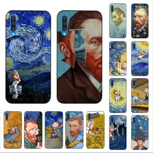 YNDFCNB Van Gogh Starry sky art Phone Case for Samsung A30s 51 5 71 70 40 10 20 s 31 A7 A8 2018