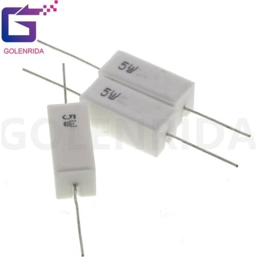 10pcs 5W 100 ohm Cement resistance 100R 100ohm