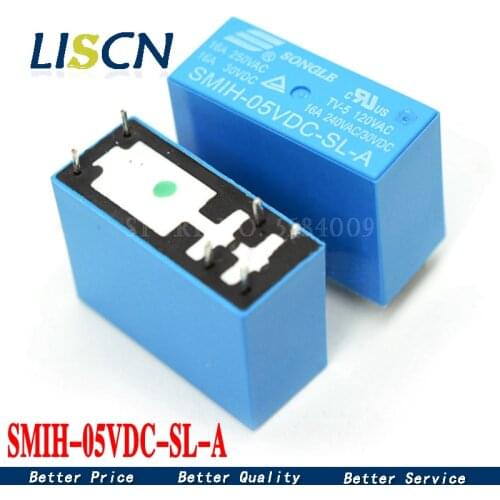 2PCS SMIH-05v 6pin Relay 250V 16A SMIH-05VDC-SL-A 5V Relay