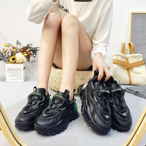 2020 Women Chunky Platform Sneakers Autumn Luxury Designers Woman Fashion Casual Shoes Basket Female Vulcanized Shoes R14-75