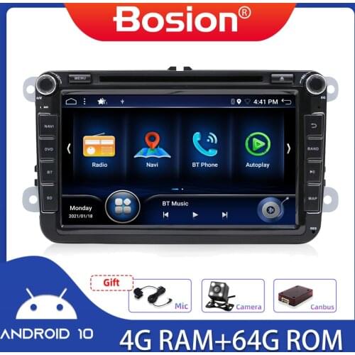DSP 2din Android 10 Car DVD Player for Volkswagen GOLF 5 6 POLO PASSAT CC TIGUAN TOURAN EOS SHARAN SCIROCCO TRANSPORTER T5 CADDY