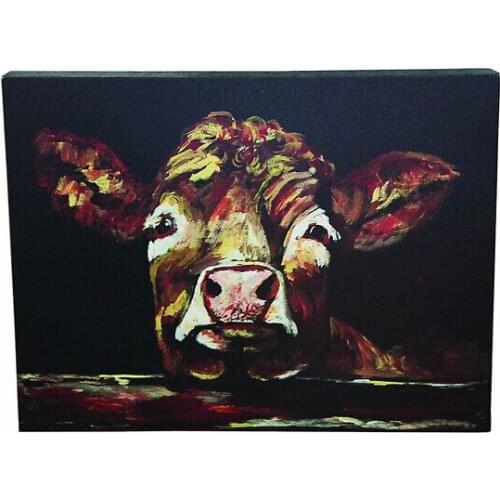 Large modern abstract cow oil painting HandPainted Animal Oil Painting on Canvas Artwork Wall Cow Picture for Home Decoration
