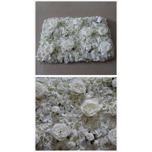 Flowers all over gulf artificial flower wall white peony and small hydrangea for wedding backdrop decoration 10pcs/lot