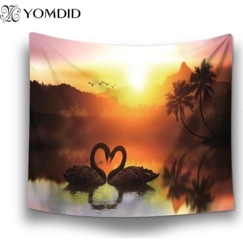 Flamingos Printed Tapestry Wall Hanging Tapestries Wall Table Decor Cloth Yoga Mat Home Decoration Rectangle Tapestry Tapiz