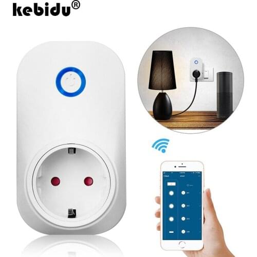 Kebidu 10A Smart WiFi Remote Control Timer Switch Power Socket Outlet EU Plug For Phones Electrical Sockets Electrical Equipment