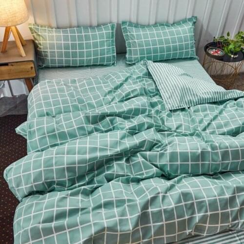Four seasons bedding set of 4 sheets, quilt cover, pillowcase, single, double, male and female single bed, 3-piece set