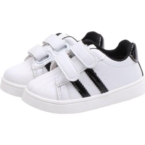 New Children Shoes Kids Sneakers Boys Shoes Girls Pu Leather Sports White School Shoes Casual Shoe Fashion Toddler Baby Sneakers
