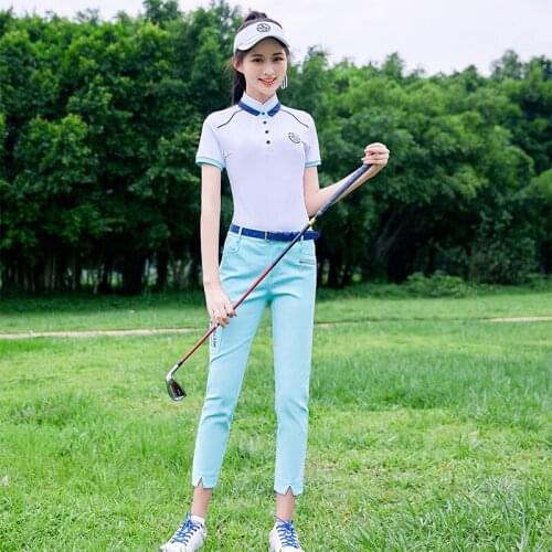 Summer Clothes MG Golf Womens Wear Short Sleeve T Shirts Sports Wear Lady Breathable Apparel