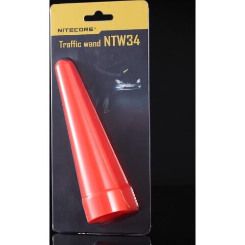 Topsale NITECORE NTW34 Led Light Diffuser Traffic Wand Cone Tip Suitable for Flashlight Head 34mm Portable Lighting Accessories