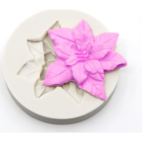 Small-size Leaves Flowers Fondant Cake Silicone Mold Wedding Decoration DIY Chocolate&birthday Cake Baking&decorating Tools