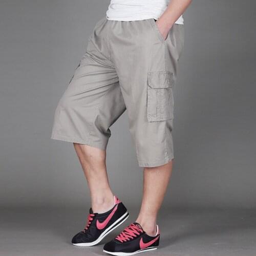 Mens Clothes More Size 6xl 140 Casual Extra Large Males Summer Short Loads Black Khakis Gray Khakis Cotton Ropa