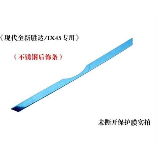 ABS Chrome Rear Trunk Lid Cover Trim For Hyundai Santa Fe ix45 2013 2014 2015 2016 2017