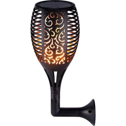 Flame Flickering 96LED Solar Wall Lamp Outdoor Waterproof Torch Light Home Garden Decoration Fence Corridor Lamp