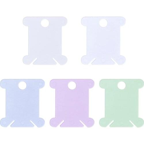 Embroidery Floss Craft Thread Bobbin Cross Stitch Storage Holder Plastic Sewing Thread Board Card Craft Kit