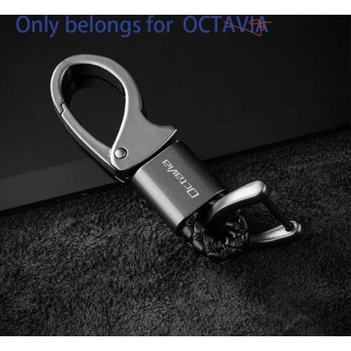 New metal Keychain Metal Alloy Buckle Waist Car Key Chain Key Chain accessories For skoda octavia 2 3 vrs mk2 a7 mk1 a5
