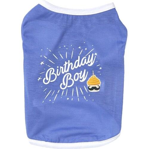 Dog Birthday Clothes Summer Dog Vest Couple Dog Clothing Cat Puppy Chihuahua Yorkshire Poodle Bichon Schnauzer Pet Costume Shirt