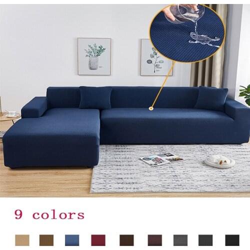 Elastic waterproof 1/2/3/4 Seater corner sofa cover stretch Velvet l shape Slipcovers thick All-inclusive dust-proof protectors