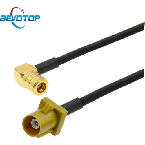 10PCS Fakra K Male Plug to SMB Female Jack 90 Degree Satellite Radio Antenna Adapter XM Car Vehicle Radio Stereo Receiver Tuner