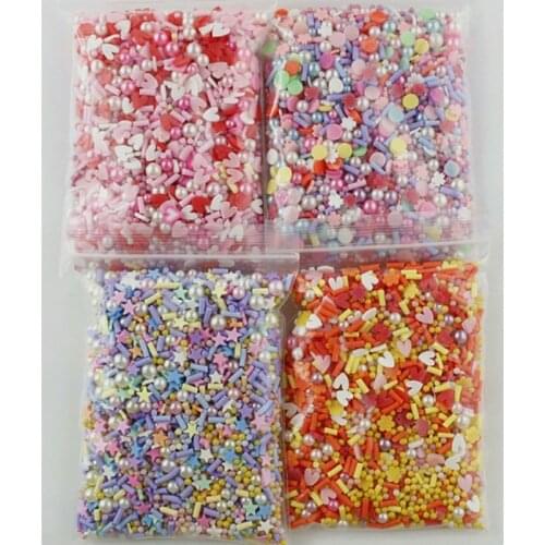 X7JB Polymer Clay Sprinkles Suitable for Nail Art Decoration Resin Mold Mobile Phone Case Scrapbooking Charms Making Jewelry