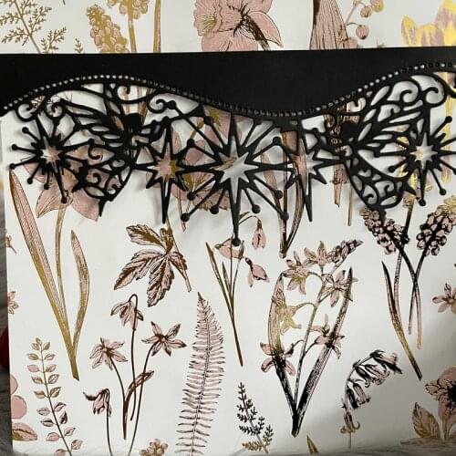 Christmas lace border fairy metal cutting die decoration Scrapbook knife mould blade punch stencils die cutter metal embossing