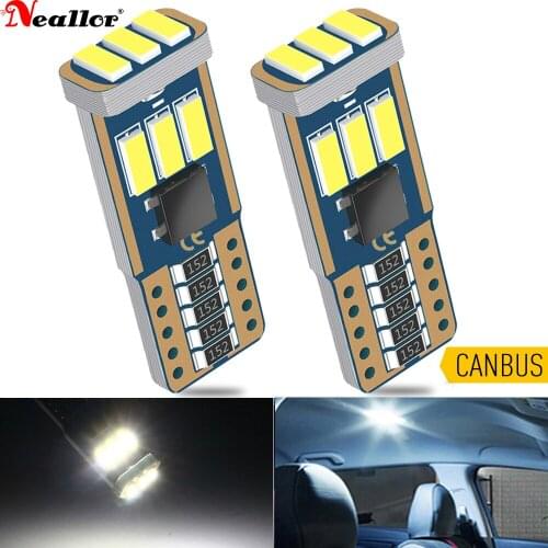 2Pcs W5W 4014SMD Car T10 LED 194 168 Wedge Replacement Reverse Instrument Panel Lamp White Blue Bulbs For Clearance Lights 5w5
