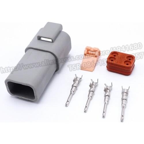 TE Style Four Pins Enhanced Seal Cars Connector Plug Waterproof Female AT-DT Type Connectors DT04-4P