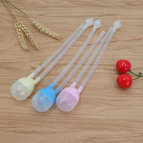 Vacuum Suction Nasal Aspirator Safety Nose Cleaner Infantil Nose up Aspirador Hot Sell Newborn Baby Silicone Solid Duct Type