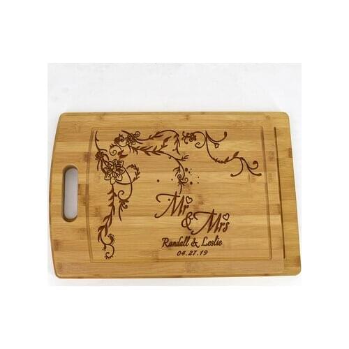 1pcs Bamboo Different Styles Engagement Marriage Proposal Wedding Decoration Gift Perpsonal Cutting Boards
