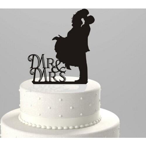1PCS Wedding Decoration Favor Acrylic Cake Topper Mr&Mrs Cake Topper Birthday Cake Decorations Wedding Anniversary